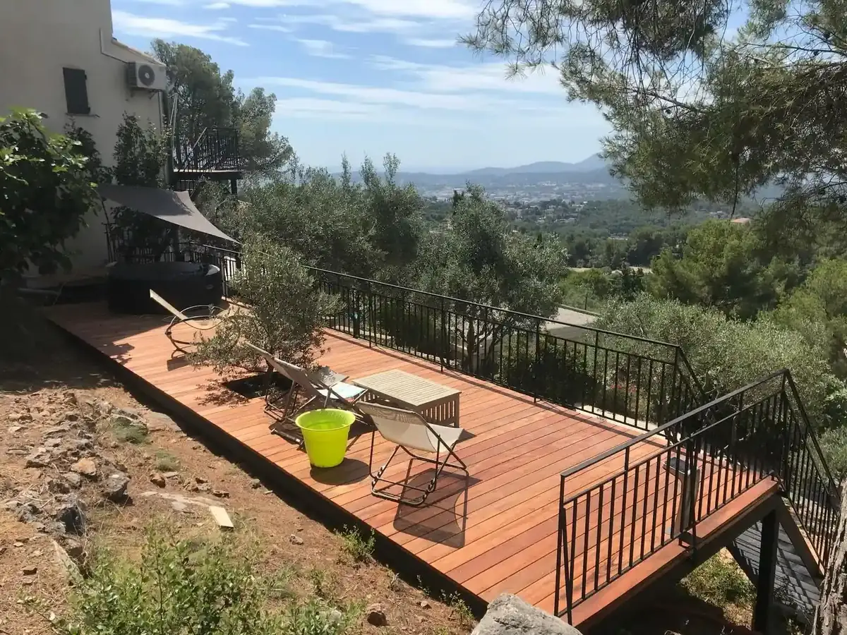Création de terrasse en acier, vue 2