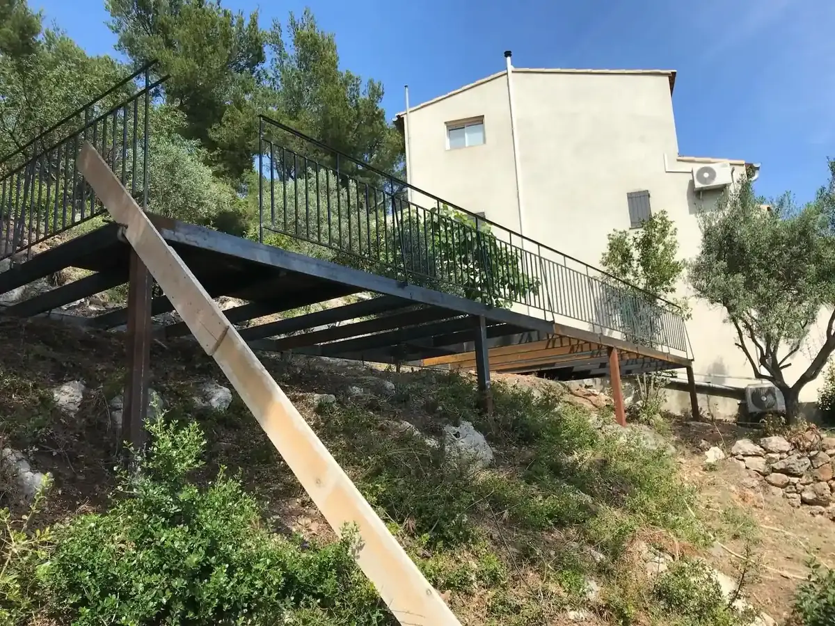 Création de terrasse en acier, vue 3